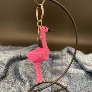 Adorable Flamingo Keychain